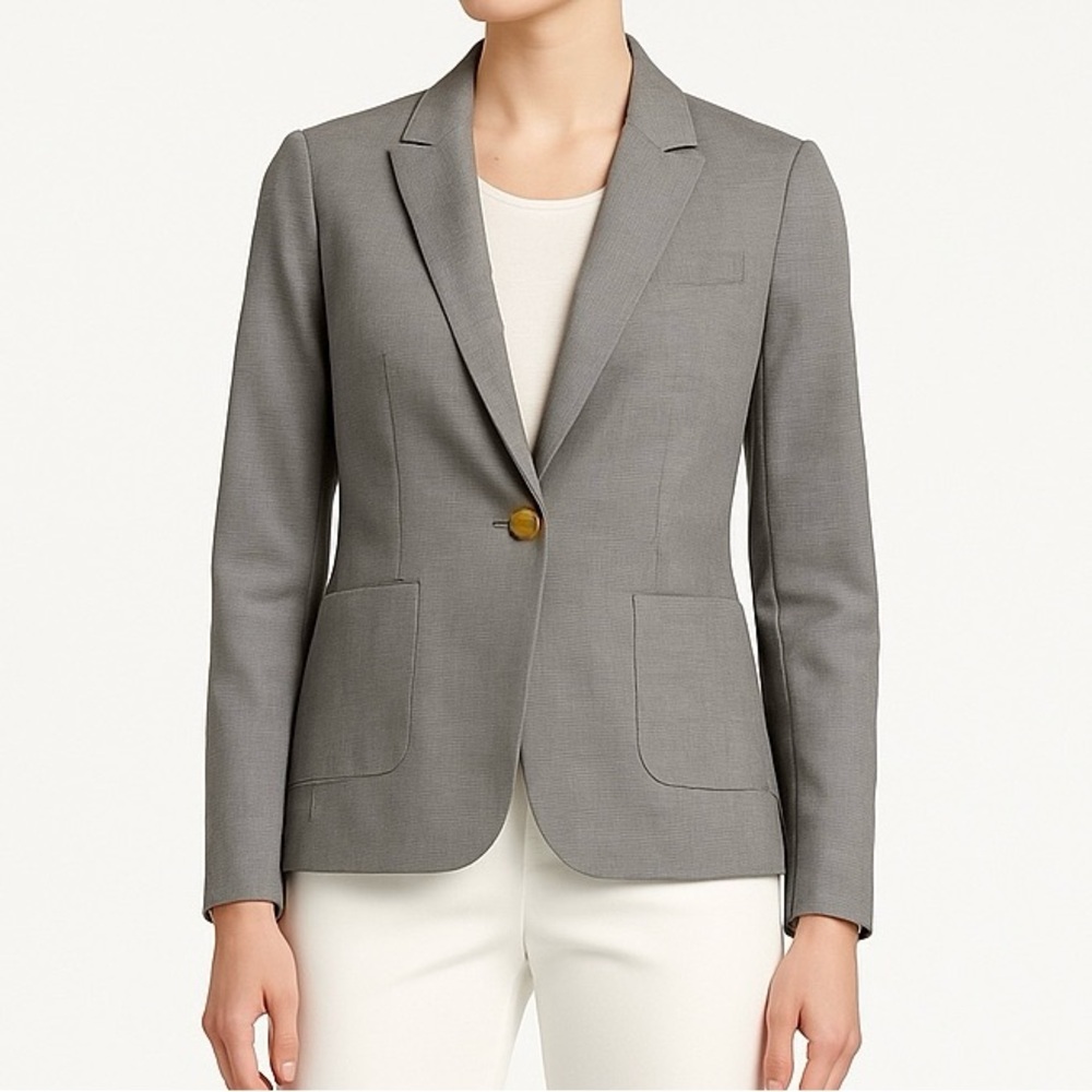 RW&CO. Classic Gray Check Stretch Blazer sz 2